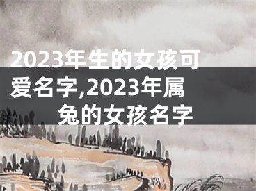 2023年生的女孩可爱名字,2023年属兔的女孩名字