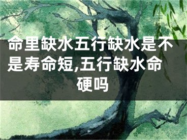 命里缺水五行缺水是不是寿命短,五行缺水命硬吗