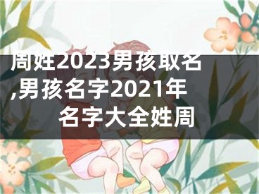 周姓2023男孩取名,男孩名字2021年名字大全姓周