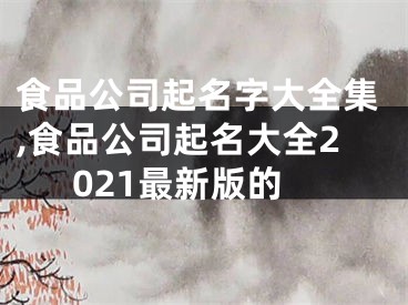 食品公司起名字大全集,食品公司起名大全2021最新版的