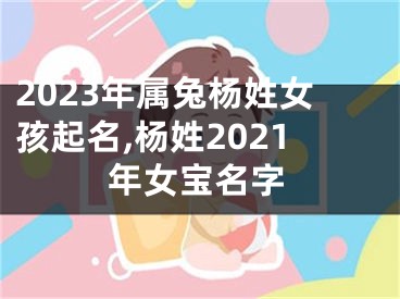 2023年属兔杨姓女孩起名,杨姓2021年女宝名字