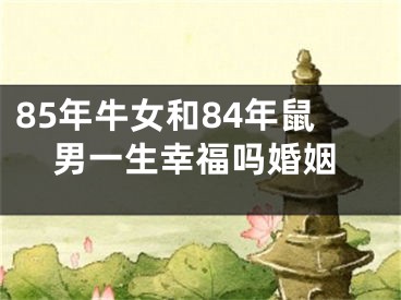 85年牛女和84年鼠男一生幸福吗婚姻