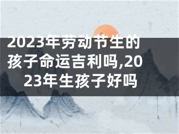 2023年劳动节生的孩子命运吉利吗,2023年生孩子好吗