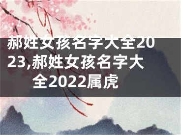 郝姓女孩名字大全2023,郝姓女孩名字大全2022属虎