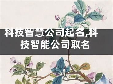 科技智慧公司起名,科技智能公司取名