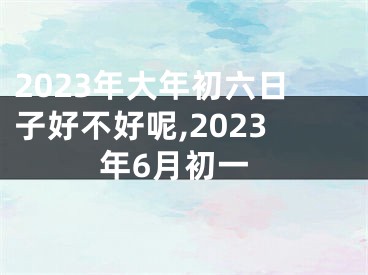 2023年大年初六日子好不好呢,2023年6月初一