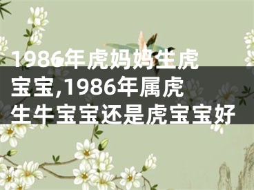 1986年虎妈妈生虎宝宝,1986年属虎生牛宝宝还是虎宝宝好