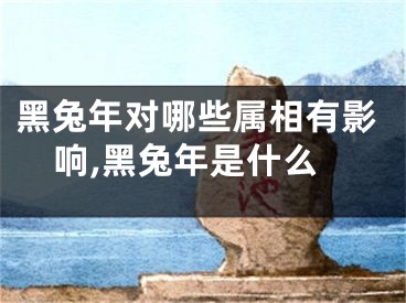 黑兔年对哪些属相有影响,黑兔年是什么