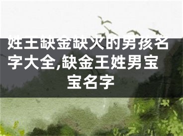 姓王缺金缺火的男孩名字大全,缺金王姓男宝宝名字