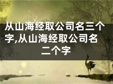 从山海经取公司名三个字,从山海经取公司名二个字