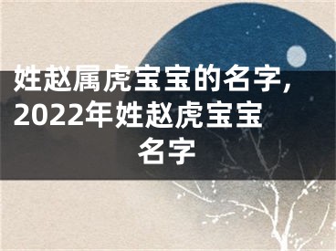 姓赵属虎宝宝的名字,2022年姓赵虎宝宝名字