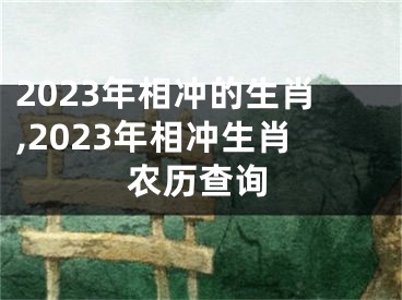 2023年相冲的生肖,2023年相冲生肖农历查询