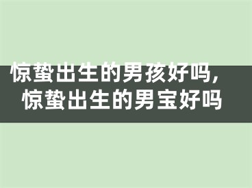 惊蛰出生的男孩好吗,惊蛰出生的男宝好吗