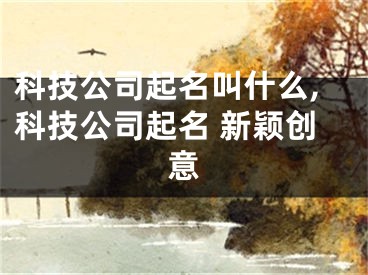 科技公司起名叫什么,科技公司起名 新颖创意