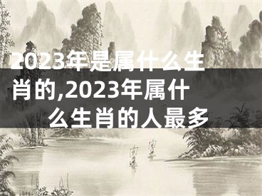 2023年是属什么生肖的,2023年属什么生肖的人最多