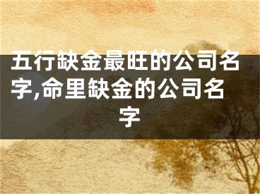 五行缺金最旺的公司名字,命里缺金的公司名字