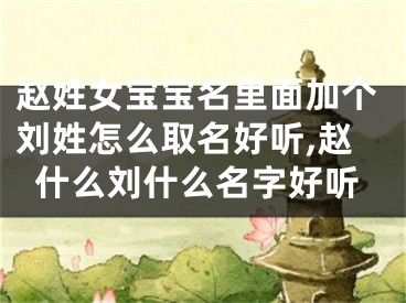 赵姓女宝宝名里面加个刘姓怎么取名好听,赵什么刘什么名字好听