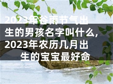 2023年谷雨节气出生的男孩名字叫什么,2023年农历几月出生的宝宝最好命