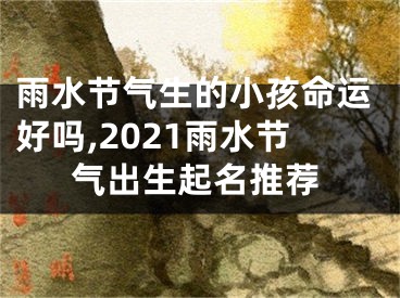 雨水节气生的小孩命运好吗,2021雨水节气出生起名推荐