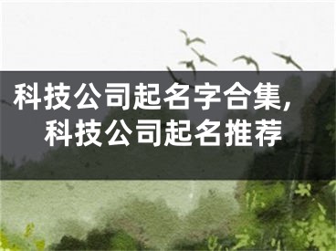 科技公司起名字合集,科技公司起名推荐