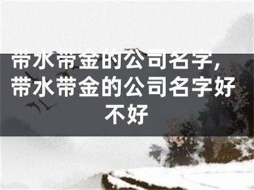 带水带金的公司名字,带水带金的公司名字好不好