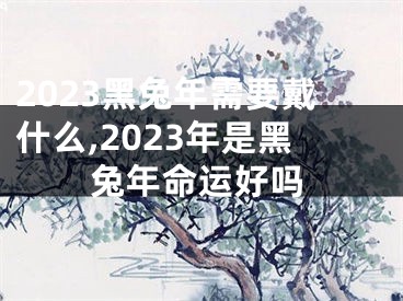 2023黑兔年需要戴什么,2023年是黑兔年命运好吗