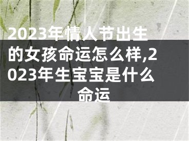 2023年情人节出生的女孩命运怎么样,2023年生宝宝是什么命运