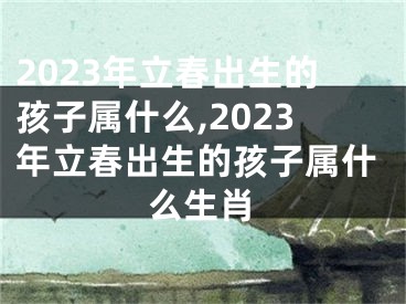 2023年立春出生的孩子属什么,2023年立春出生的孩子属什么生肖