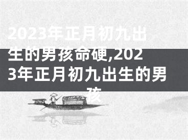 2023年正月初九出生的男孩命硬,2023年正月初九出生的男孩