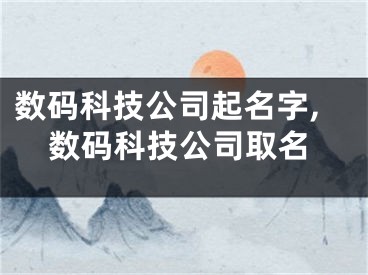 数码科技公司起名字,数码科技公司取名