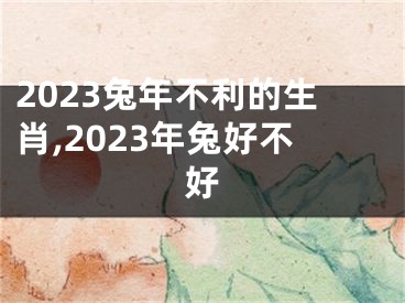 2023兔年不利的生肖,2023年兔好不好