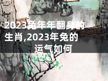 2023兔年年翻身的生肖,2023年兔的运气如何