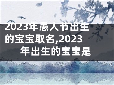 2023年愚人节出生的宝宝取名,2023年出生的宝宝是