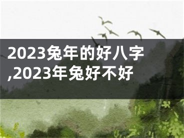 2023兔年的好八字,2023年兔好不好