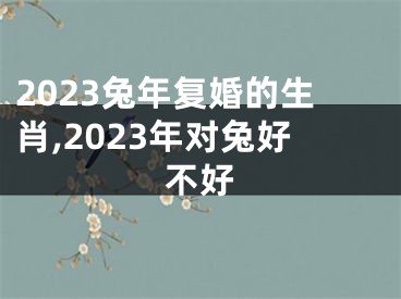 2023兔年复婚的生肖,2023年对兔好不好