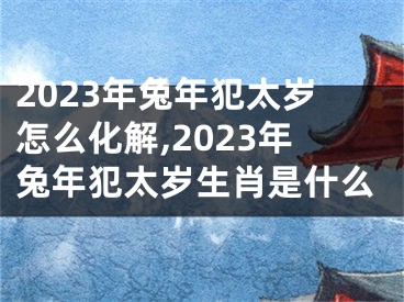 2023年兔年犯太岁怎么化解,2023年兔年犯太岁生肖是什么