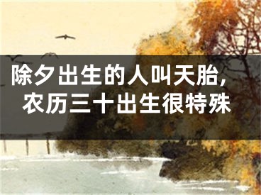 除夕出生的人叫天胎,农历三十出生很特殊