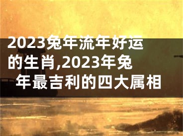 2023兔年流年好运的生肖,2023年兔年最吉利的四大属相