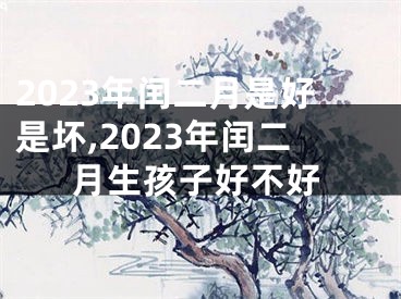 2023年闰二月是好是坏,2023年闰二月生孩子好不好