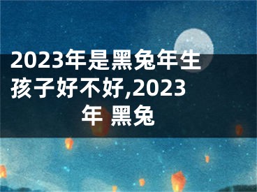 2023年是黑兔年生孩子好不好,2023年 黑兔