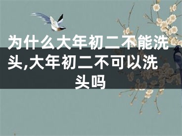 为什么大年初二不能洗头,大年初二不可以洗头吗