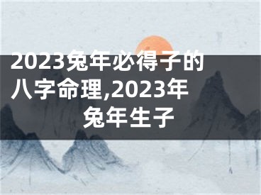 2023兔年必得子的八字命理,2023年兔年生子