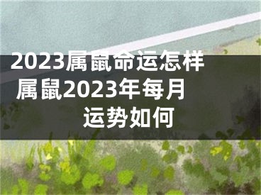 2023属鼠命运怎样 属鼠2023年每月运势如何