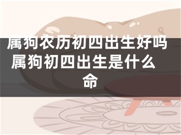 属狗农历初四出生好吗 属狗初四出生是什么命