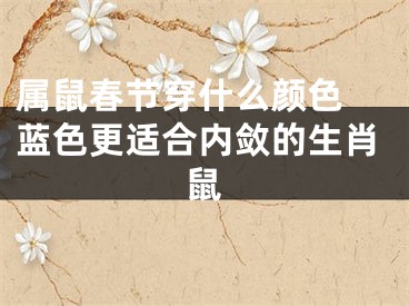 属鼠春节穿什么颜色 蓝色更适合内敛的生肖鼠