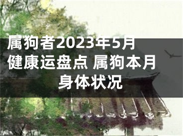 属狗者2023年5月健康运盘点 属狗本月身体状况