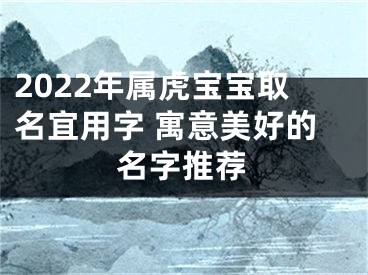 2022年属虎宝宝取名宜用字 寓意美好的名字推荐