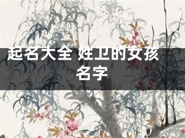 起名大全 姓卫的女孩名字