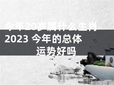 今年20岁属什么生肖2023 今年的总体运势好吗