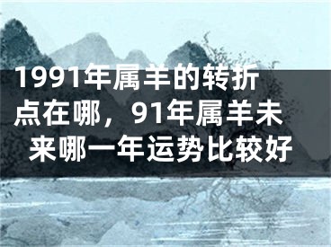 1991年属羊的转折点在哪，91年属羊未来哪一年运势比较好